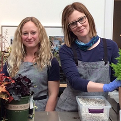 Megan Nichols and Jessie Jacobson of Tonkadale Greenhouse